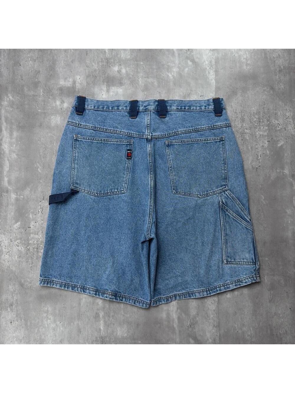 Y2 Blue MECCA USA Grunge Baggy Skater Carpenter Denim Jorts